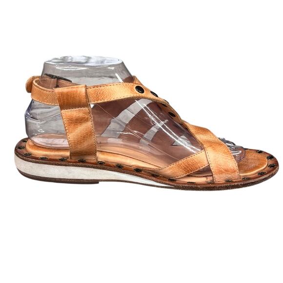 Bed Stu Women’s Kavala Brown Leather Studded Gladiator Sandal Size US 8 - Picture 4 of 12